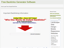 Tablet Screenshot of freebacklinksgenerator.com